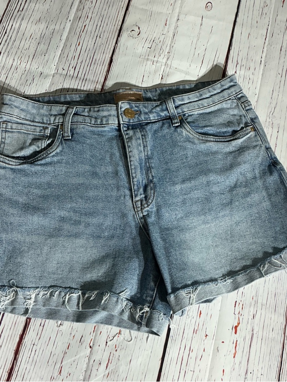 Kut from the Kloth Light Wash Denim Cutoff Shorts